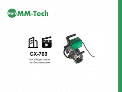 cx700 model mesin las geomembran 2700W video konstruksi mesin las