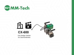 Mesin las geomembran cx600 menunjukkan efek pengelasan