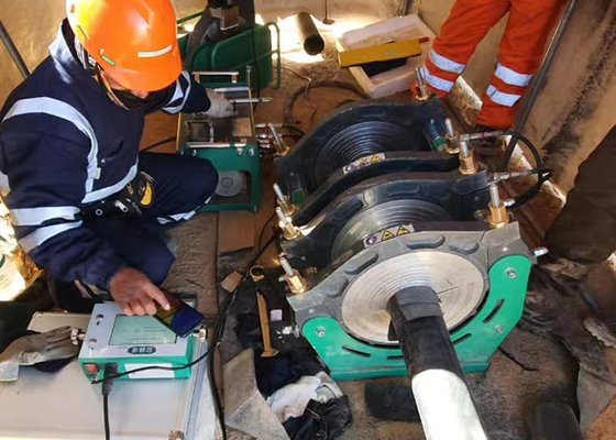 200mm Pipa Hdpe Butt Fusion Machine Dengan Data Logger