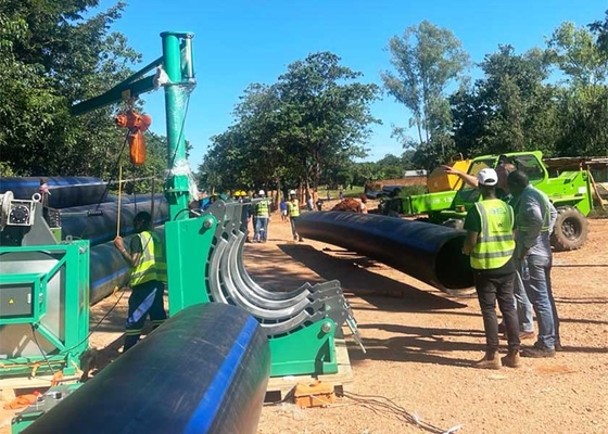 Mesin Las Fusi Pantat Pipa HDPE 1000mm Efektif Untuk Pasokan Air Irigasi