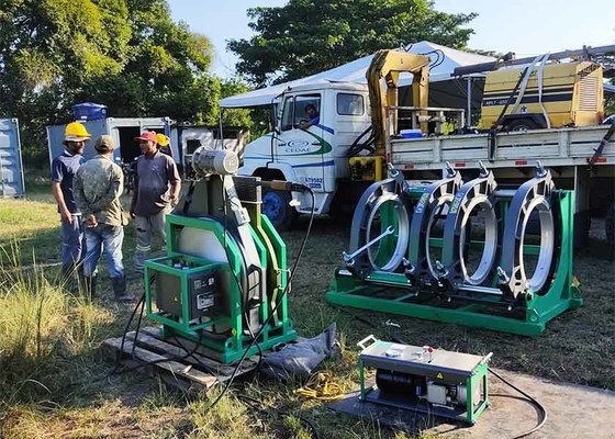 Peralatan Pengelasan Fusi Pipa HDPE Standar DVS2207 untuk Irigasi Pertanian dengan Daya Pompa 2.2Kw ISO12176