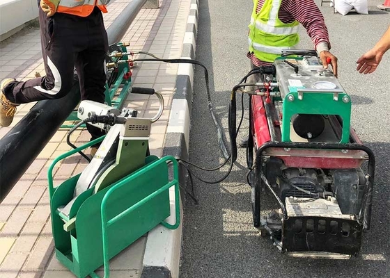 Mesin Las Fusi Pantat Pipa HDPE 200-450mm Disetujui Standar Pengelasan DVS 2207
