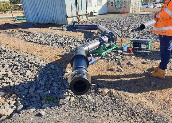 Peralatan Pengelasan Fusi Pipa Hidrolik yang Kuat Untuk Pipa HDPE PVDF Di Pabrik Kimia Gas