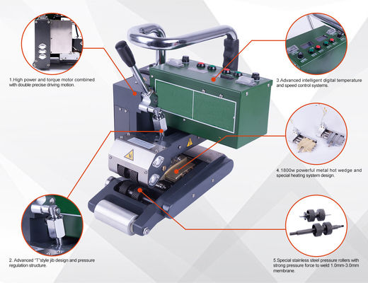 SWT-NS900D PP PVC Geomembrane Welder, Mesin Las Udara Panas