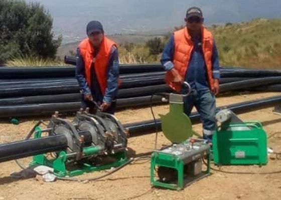 Mesin Las Otomatis Pipa PE PPR HDPE Butt Fusion Untuk 90mm - 250mm