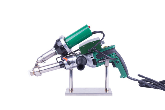 110V Hot Air Extrusion Welding Gun Untuk Pond Liner Dengan 4mm Rod Untuk PP PE Plastik