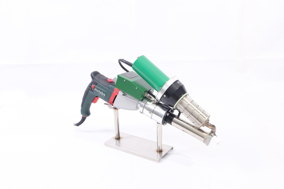 Hdpe Plastic Hot Air 110v Extrusion Welding Machine Untuk Pond Liner Dengan Batang 4mm