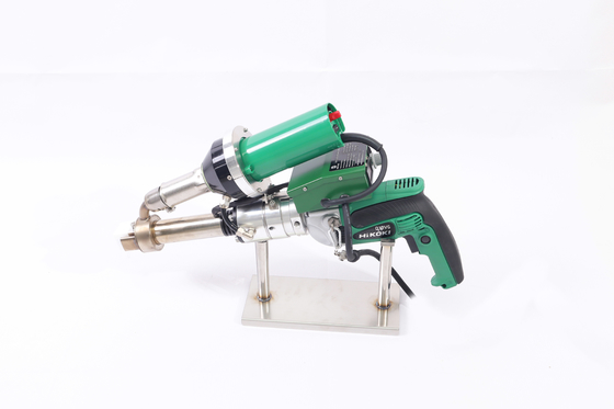 Hdpe Plastic Hot Air 110v Extrusion Welding Machine Untuk Pond Liner Dengan Batang 4mm