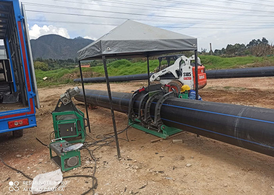 315mm Hdpe Pipe Jointing Mesin Las Butt Fusion Hidrolik Kebisingan Rendah