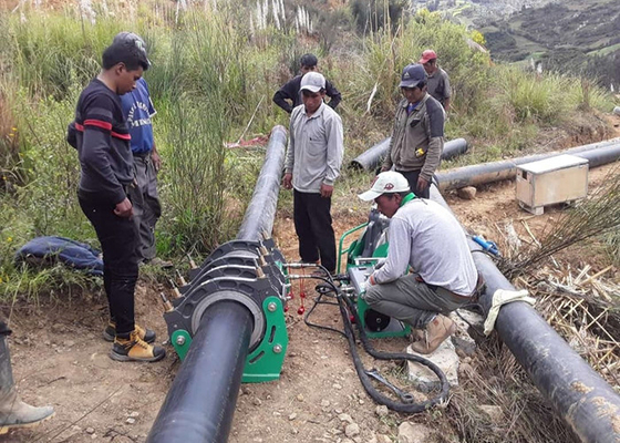 630mm Hdpe Pipe Butt Fusion Welding Machine Dengan Suhu Diaplay
