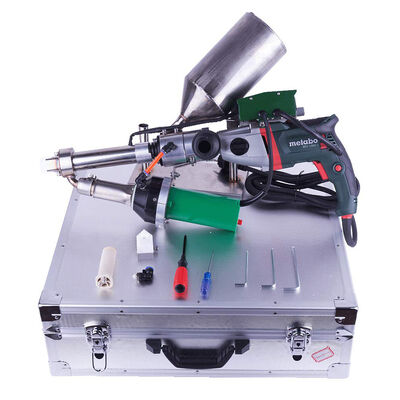 Mesin Las Ekstrusi 3400W dengan Motor METABO dan Garansi 2 Tahun untuk Pengelasan Plastik PP PE
