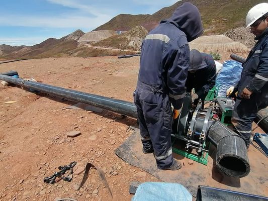 Pipa Plastik Ukuran Besar Pe 3.41cbm Butt Fusion Welding Machine